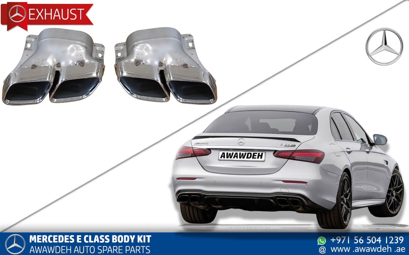 MERCEDES E CLASS AMG 63 EXHAUST TIPS